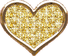 Gif animé coeur doré